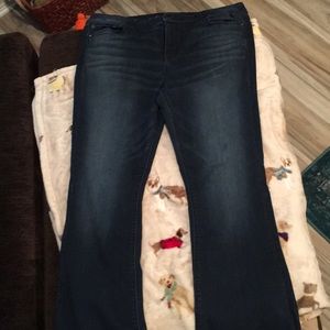 American Eagle dark wash artist flare jeans